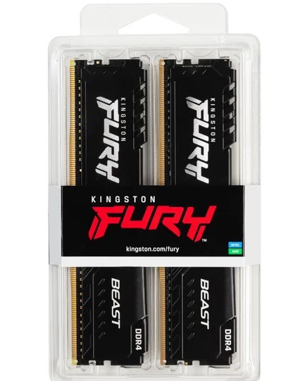 Оперативная память FURY Beast 8GB, 16Gb DDR4 ...