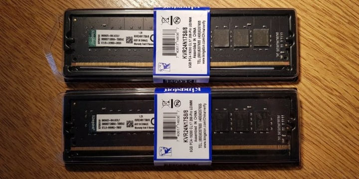 Оперативная память DDR4 8GB, 16Gb Kingston